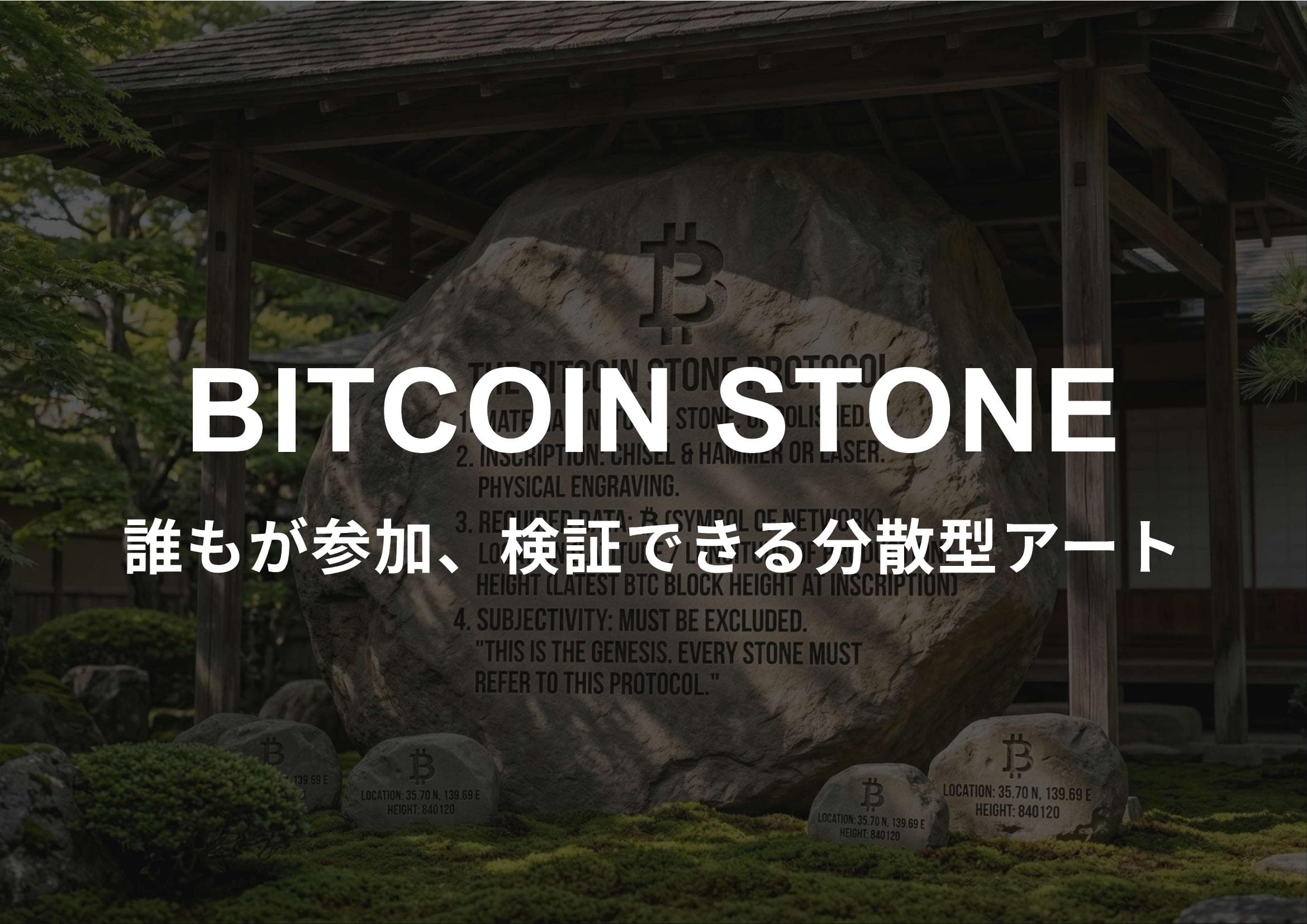 Bitcoin Stone by gomasuki