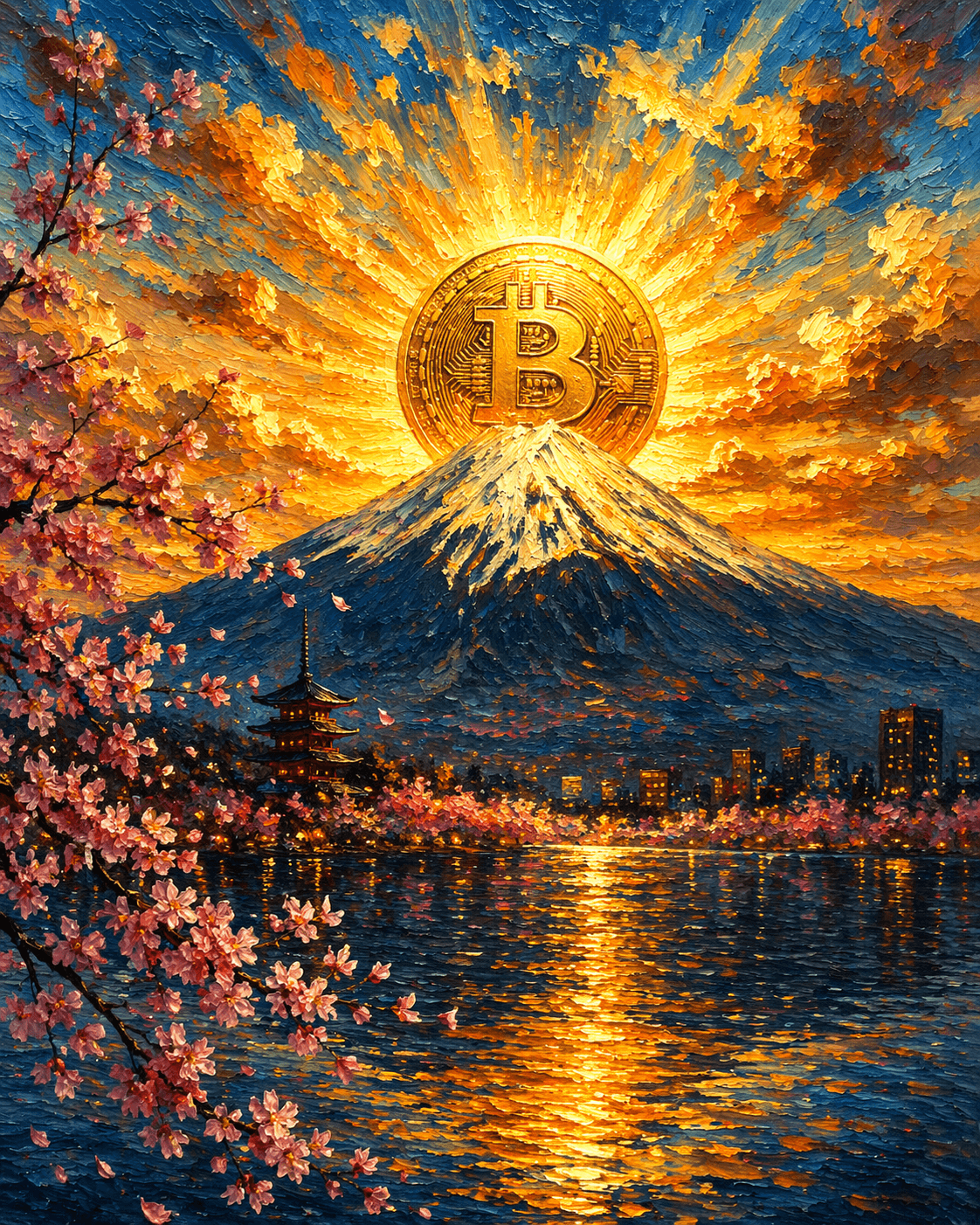 ビットコインの日の出 by 響