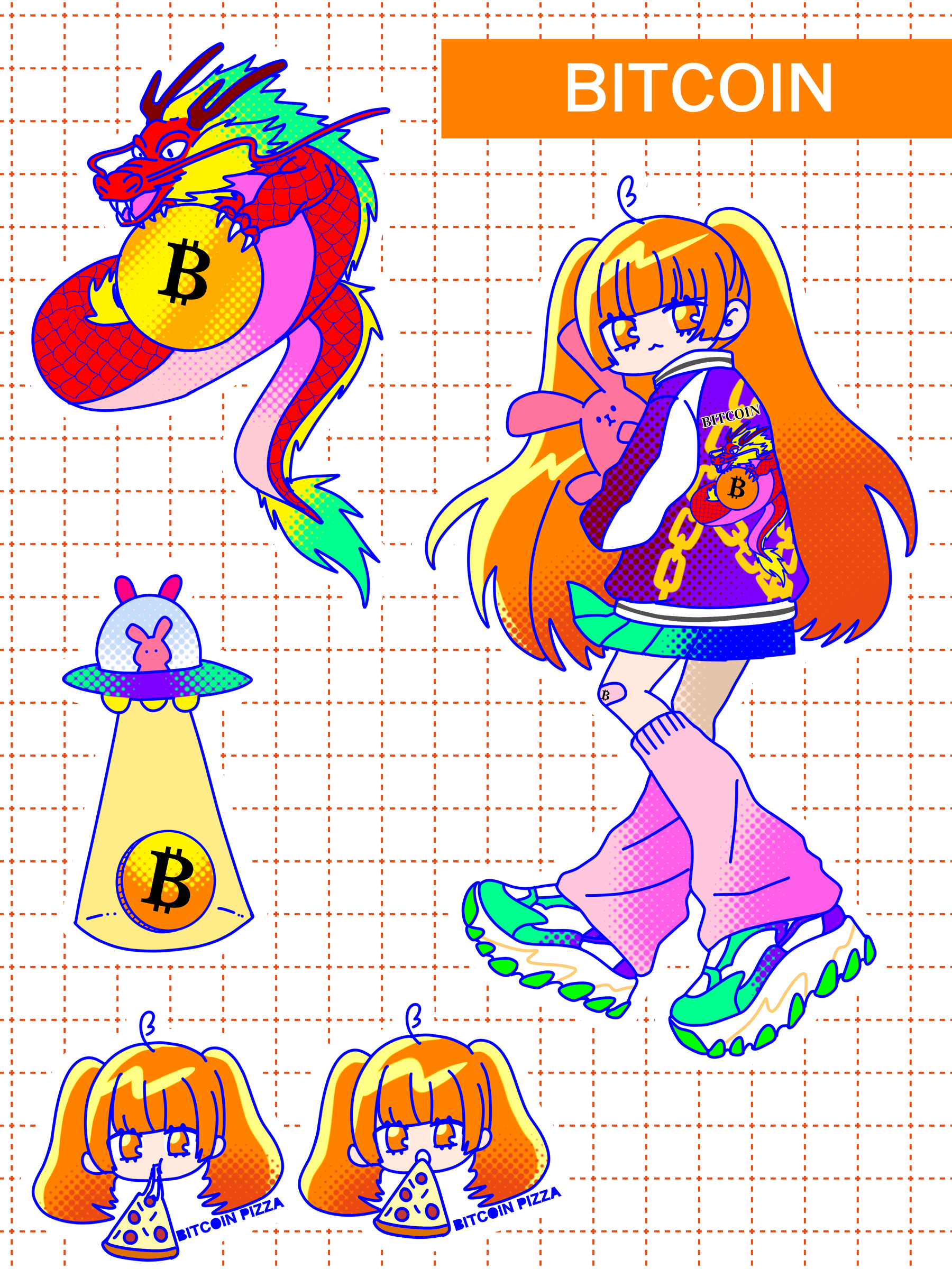 Bitcoin Sticker by ともる