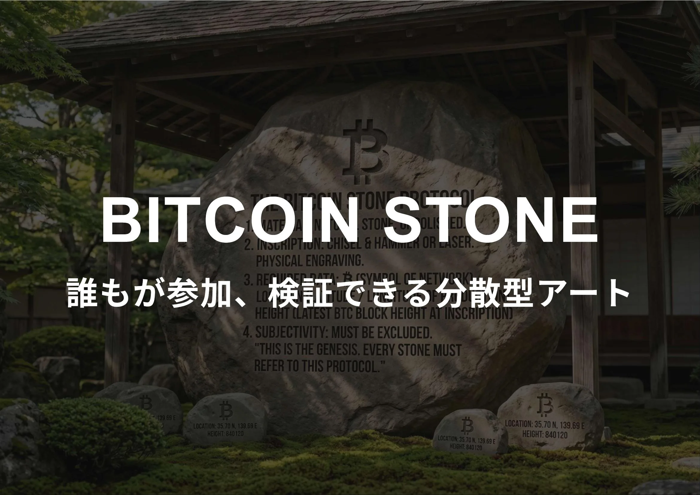 Bitcoin Stone by gomasuki