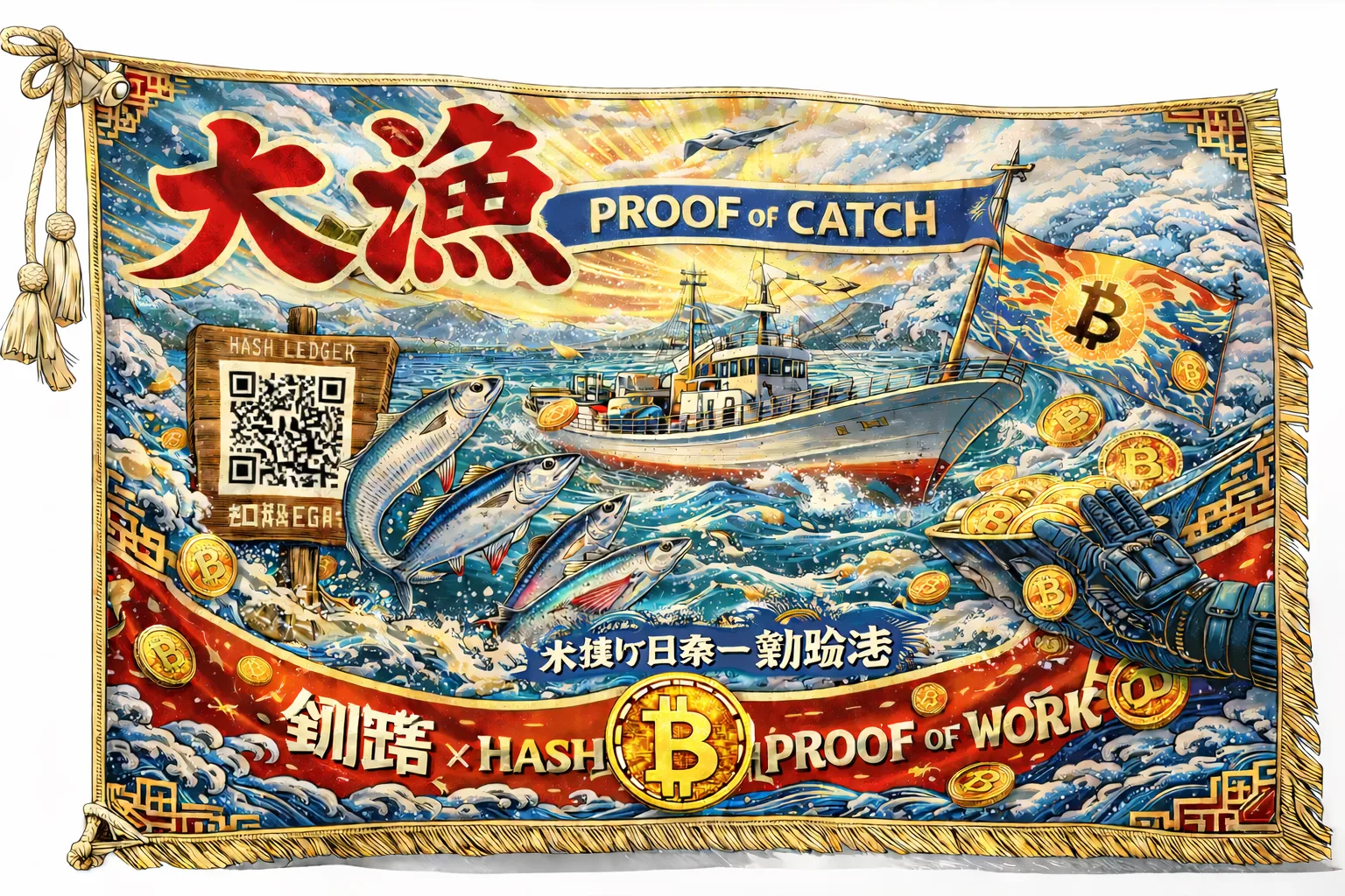 Proof of Catch 大漁旗 by 立岩健二