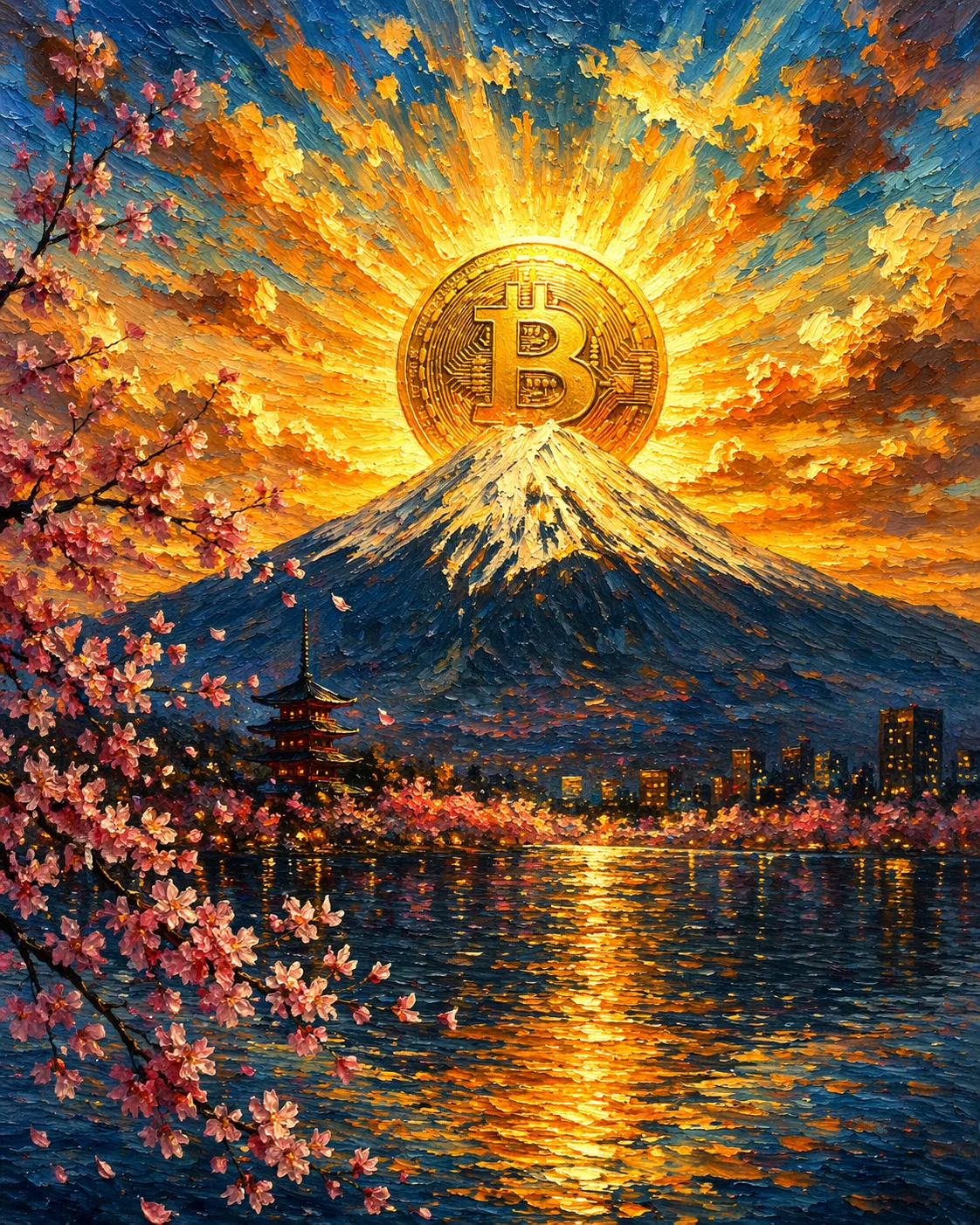 ビットコインの日の出 by 響