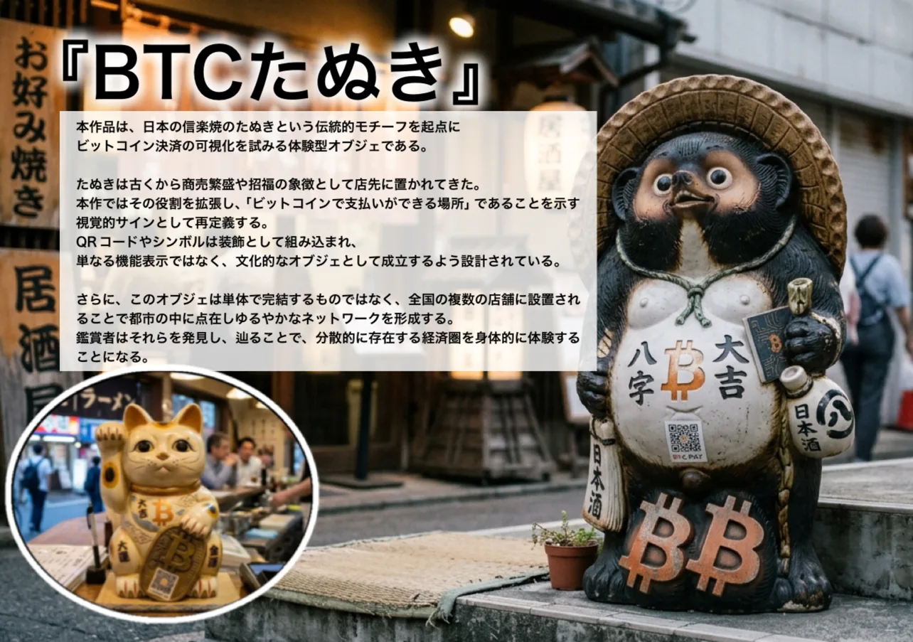 Bitcoin信楽たぬき by シン・オカダ