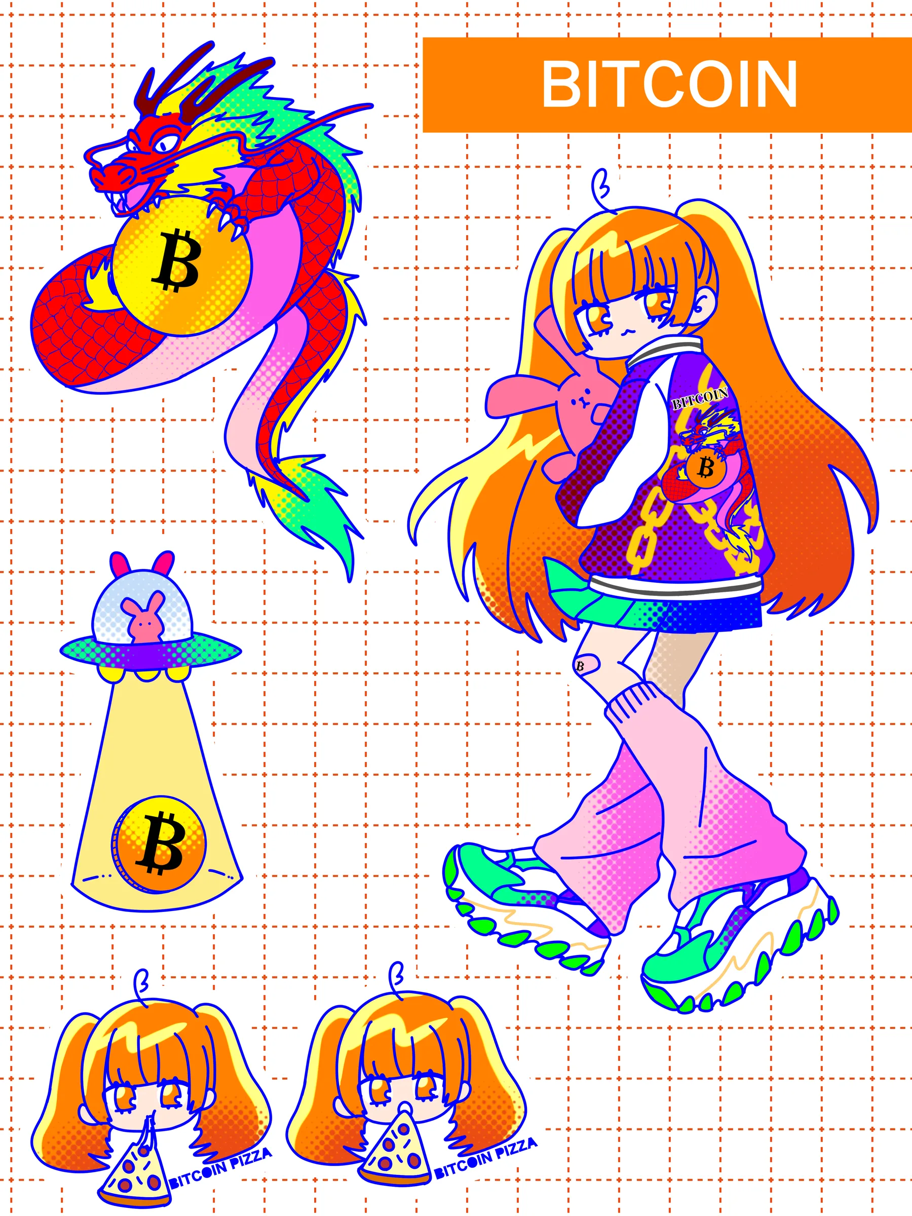 Bitcoin Sticker by ともる